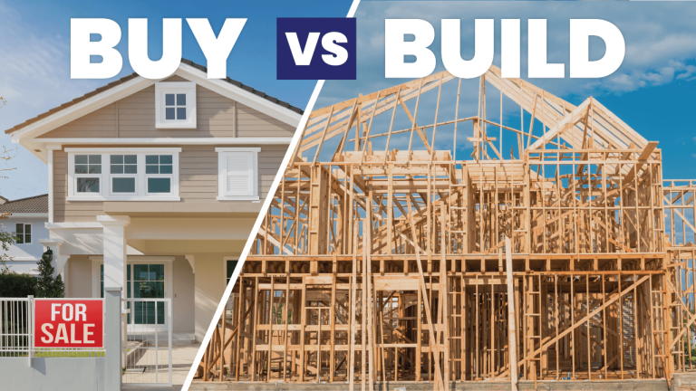 buying vs building homes